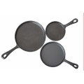 Pre-Seasoned Cast Iron Round Griddle - 10,8-Zoll-Bratpfanne